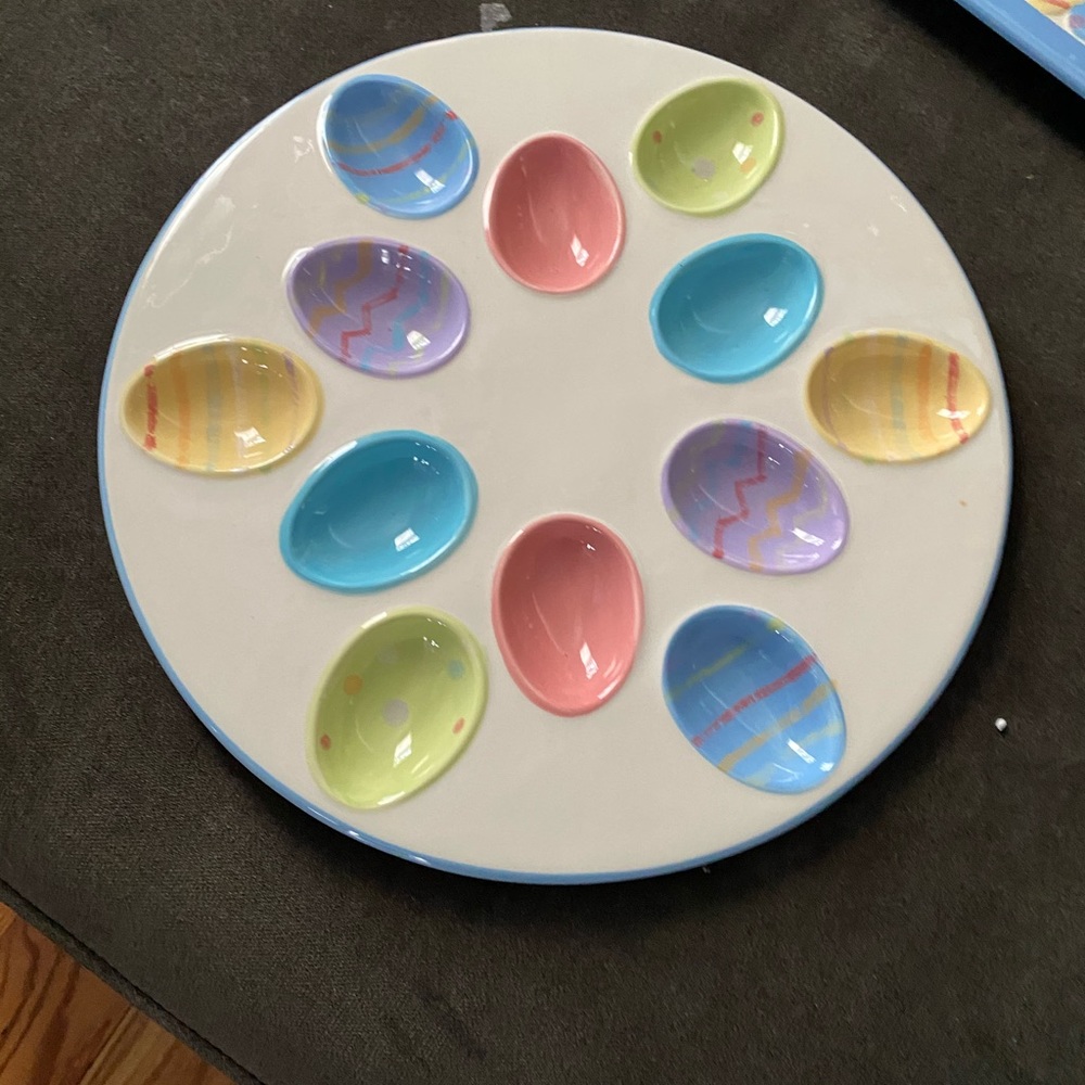 Easter Egg Ceramic platter